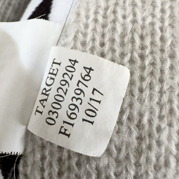 Cloud Island Target Gray Knit Mouse Plush Black Stripe Triangles 12" Stuffed Toy - Picture 5 of 7